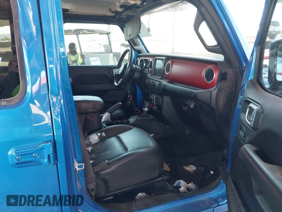 2021 Jeep Gladiator Rubicon with VIN 1C6JJTBGXML516164, listed as a IAAI auction lot 41837544 with 48,197 mi miles and . Bid and sale history available at DreamBid. Image 5.