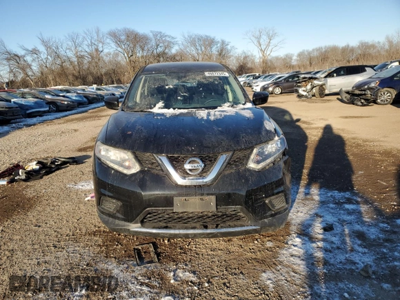 2016 Nissan Rogue S with VIN JN8AT2MV7GW133038, listed as a Copart auction lot 46072345 with 74,474 mi miles and Salvage Title. Bid and sale history available at carsss.com. Image 5.