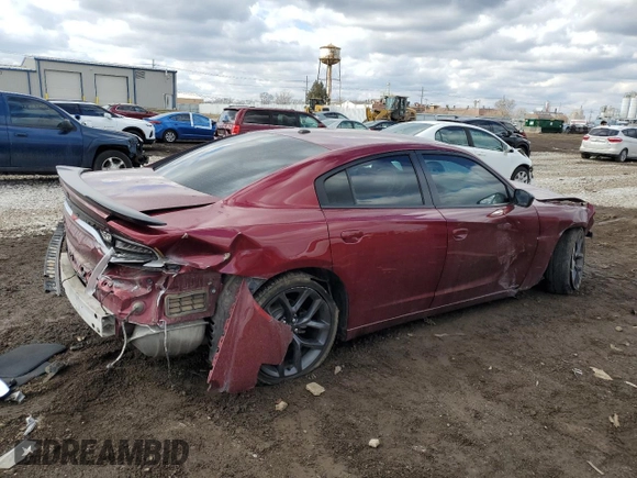 2021 Dodge Charger SXT with VIN 2C3CDXBG3MH612042, listed as a Copart auction lot 47273435 with 70,308 mi miles and Salvage Title. Bid and sale history available at carsss.com. Image 3.