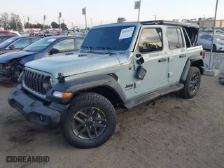 2024 Jeep Wrangler Sport S with VIN 1C4PJXDG2RW331040, listed as a IAAI auction lot 40895676 with 3,800 mi miles. Bid and sale history available at carsss.com. Image 16.