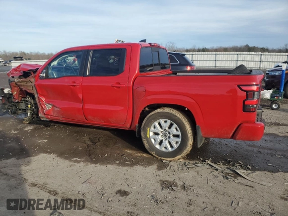 2022 Nissan Frontier S with VIN 1N6ED1EK4NN668837, listed as a Copart auction lot 45220995 with 35,300 mi miles and Salvage title. Bid and sale history available at DreamBid. Image 2.