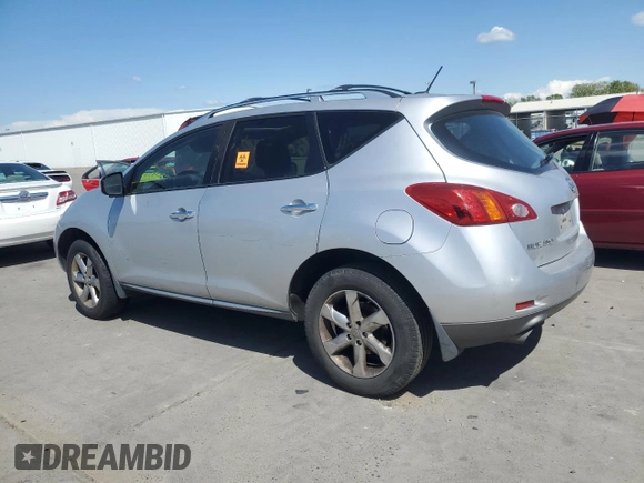 2009 Nissan Murano SL z VIN JN8AZ18U99W106856, wystawiony jako Copart lot #51744835 z przebiegiem 259 999 mil mil oraz Czysty tytuł • Clean title. Historia ofert i sprzedaży dostępna na DreamBid. Obrazek 2.