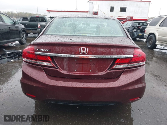 2014 Honda Civic Sedan EX-L with VIN 2HGFB2F92EH525037, listed as a IAAI auction lot 41914340 with 57,927 mi miles. Bid and sale history available at carsss.com. Image 16.