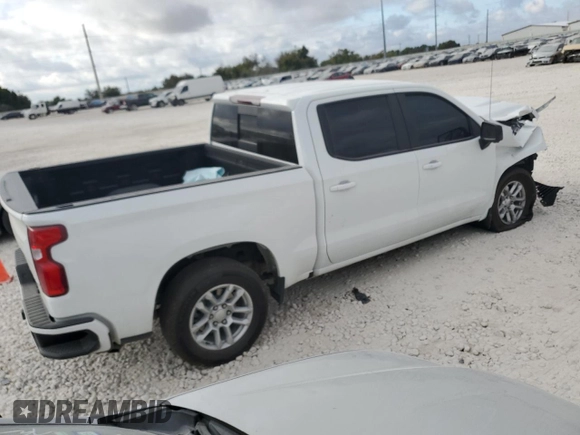 2023 Chevrolet Silverado 1500 RST with VIN 1GCUDEEDXPZ246848, listed as a Copart auction lot 77794584 with 25,232 mi miles and Clean Title. Bid and sale history available at DreamBid. Image 3.