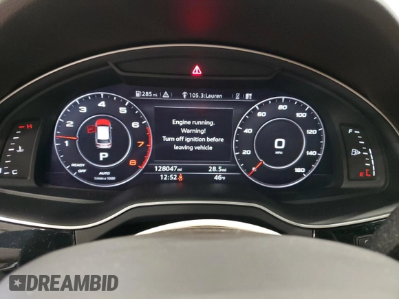 2017 Audi Q7 Premium Plus with VIN WA1LAAF71HD026691, listed as a Copart auction lot 55519725 with 128,047 mi miles and Clean Title. Bid and sale history available at DreamBid. Image 10.