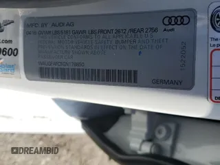2016 Audi A6 Premium Plus with VIN WAUGFAFC5GN176850, listed as a Copart auction lot 60137275 with 112,770 mi miles and Salvage title. Bid and sale history available at DreamBid. Image 13.