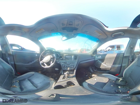 2012 Kia Optima SX with VIN 5XXGR4A6XCG063236, listed as a Copart auction lot 64841923 with 166,727 mi miles and Salvage Title. Bid and sale history available at carsss.com. Image 13.