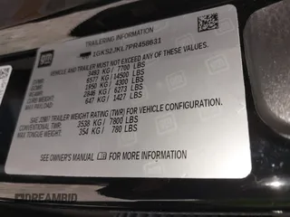 2023 GMC Yukon XL Denali with VIN 1GKS2JKL7PR458631, listed as a IAAI auction lot 42024142 with 16,054 mi miles. Bid and sale history available at carsss.com. Image 9.