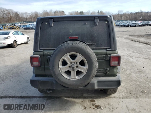 2022 Jeep Wrangler Unlimited Sport S with VIN 1C4HJXDG2NW151250, listed as a Copart auction lot 46073145 with 46,531 mi miles and Salvage Title. Bid and sale history available at carsss.com. Image 6.