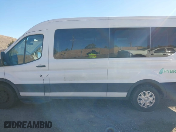 2019 Ford Transit with VIN 1FTYE2CM8KKB72492, listed as a IAAI auction lot 41371136 with 111,915 mi miles and . Bid and sale history available at DreamBid. Image 14.