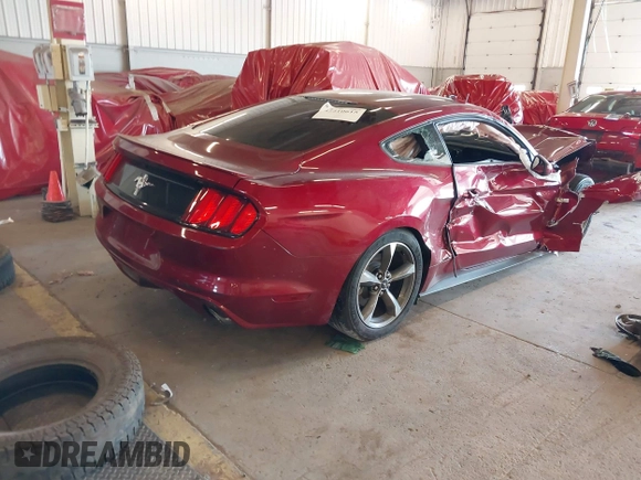 2015 Ford Mustang V6 with VIN 1FA6P8AM1F5359140, listed as a IAAI auction lot 42210615 with Not provided miles and . Bid and sale history available at DreamBid. Image 4.