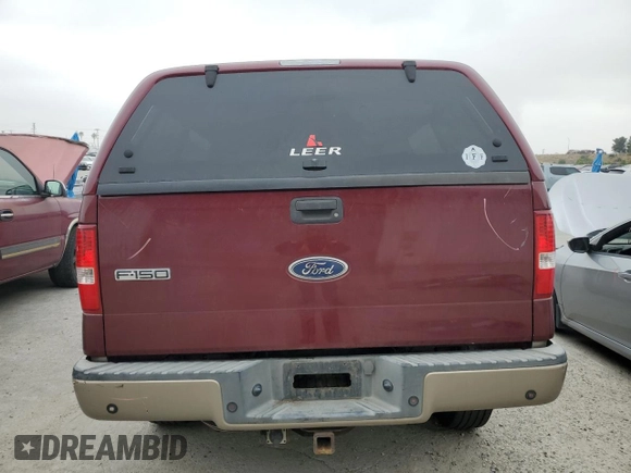 2004 Ford F-150 XLT with VIN 1FTPX14504NA99210, listed as a Copart auction lot 55646105 with 130,865 mi miles and Salvage Title. Bid and sale history available at carsss.com. Image 6.
