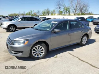 2012 Volkswagen Passat S with VIN 1VWAP7A32CC098725, listed as a Copart auction lot 53339555 with 119,084 mi miles and Salvage title. Bid and sale history available at DreamBid. Image 1.