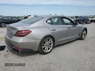 2022 Genesis G70 2.0T z VIN KMTG34TAXNU094262, wystawiony jako Copart lot #54213245 z przebiegiem 70 819 mil mil oraz Szkoda całkowita • Salvage title. Historia ofert i sprzedaży dostępna na DreamBid. Obrazek 3.