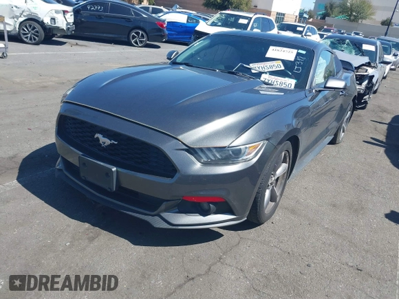2015 Ford Mustang V6 with VIN 1FA6P8AM9F5396663, listed as a IAAI auction lot 41824725 with 91,403 mi miles and . Bid and sale history available at DreamBid. Image 17.