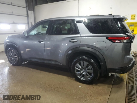 2023 Nissan Pathfinder S with VIN 5N1DR3AC0PC227940, listed as a Copart auction lot 47356705 with 21,338 mi miles and Salvage title. Bid and sale history available at DreamBid. Image 2.