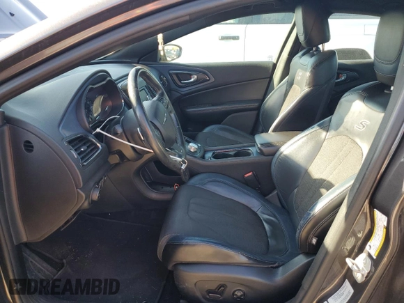 2015 Chrysler 200 S with VIN 1C3CCCDG9FN601579, listed as a Copart auction lot 55183085 with 119,010 mi miles and Clean Title. Bid and sale history available at carsss.com. Image 7.