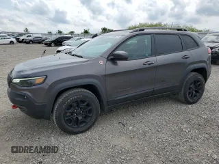 2020 Jeep Cherokee Trailhawk Elite with VIN 1C4PJMBNXLD549505, listed as a Copart auction lot 53468925 with 88,991 mi miles and Salvage title. Bid and sale history available at DreamBid. Image 1.