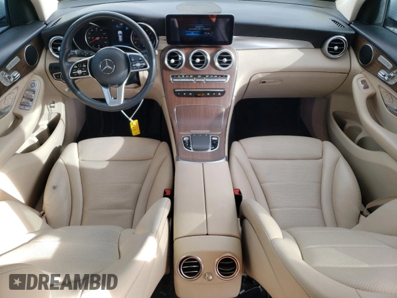 2020 Mercedes-Benz GLC with VIN WDC0G8EBXLF718526, listed as a Copart auction lot 49490685 with 75,023 mi miles and Salvage Title. Bid and sale history available at carsss.com. Image 8.