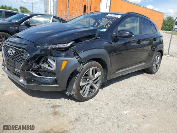 2021 Hyundai Kona Ultimate with VIN KM8K5CA54MU643998, listed as a Copart auction lot 59370584 with 33,087 mi miles and Salvage Title. Bid and sale history available at carsss.com. Image 1.