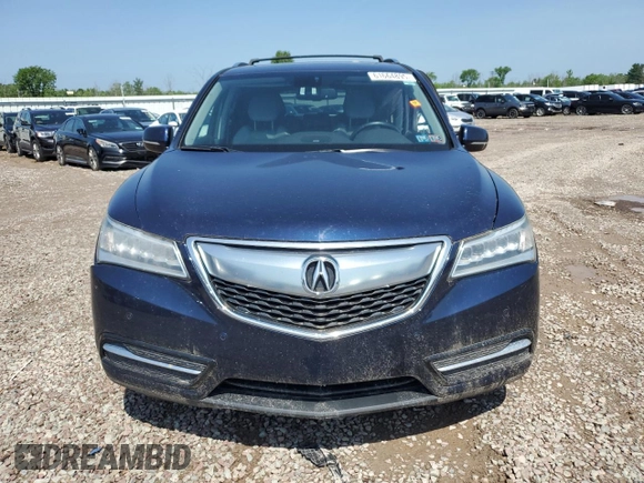 2015 Acura MDX Advance with VIN 5FRYD4H84FB017966, listed as a Copart auction lot 61664895 with Not provided miles and Salvage title. Bid and sale history available at DreamBid. Image 5.