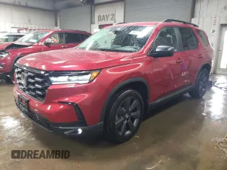 2023 Honda Pilot Sport with VIN 5FNYG1H32PB016439, listed as a Copart auction lot 85322744 with 15,829 mi miles and Salvage Title. Bid and sale history available at carsss.com. Image 1.