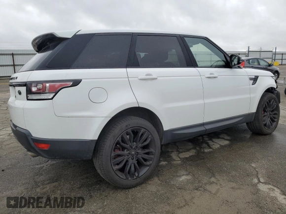 2016 Land Rover Range Rover Sport V8 Dynamic with VIN SALWR2EFXGA102041, listed as a Copart auction lot 49331335 with 95,391 mi miles and Salvage Title. Bid and sale history available at carsss.com. Image 3.