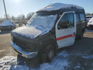 2000 Ford Econoline Cargo with VIN 1FDRE14W9YHA92344, listed as a Copart auction lot 83749374 with 164,823 mi miles and Salvage Title. Bid and sale history available at carsss.com. Image 1.