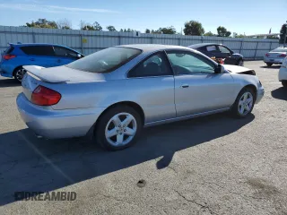2001 Acura CL Type S with VIN 19UYA42761A038735, listed as a Copart auction lot 71239144 with 206,090 mi miles and Salvage Title. Bid and sale history available at carsss.com. Image 3.