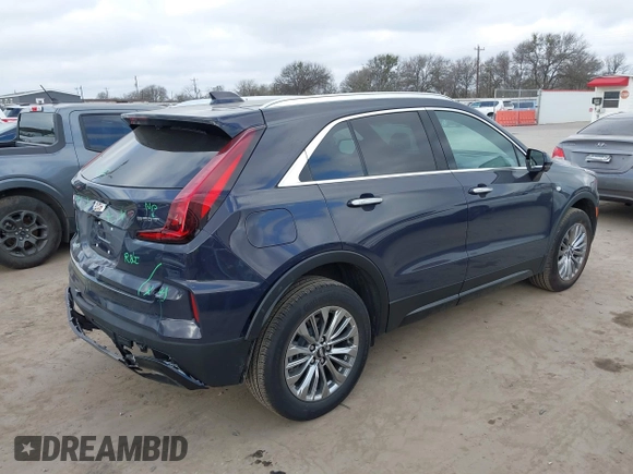 2025 Cadillac XT4 FWD Premium Luxury with VIN 1GYFZCR43SF151884, listed as a IAAI auction lot 41521510 with 2,339 mi miles and . Bid and sale history available at DreamBid. Image 4.