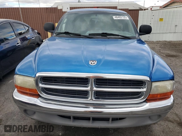 1999 Dodge Dakota SLT with VIN 1B7GG22Y7XS166815, listed as a Copart auction lot 48402125 with 176,458 mi miles and Salvage Title. Bid and sale history available at DreamBid. Image 5.