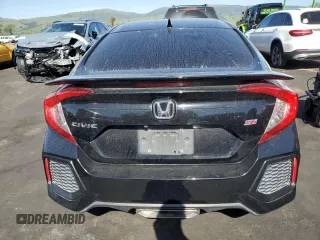 2018 Honda Civic Si with VIN 2HGFC1E51JH709059, listed as a Copart auction lot 52453615 with 90,917 mi miles and Salvage Title. Bid and sale history available at DreamBid. Image 6.