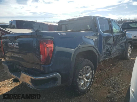 2021 GMC Sierra 1500 SLT z VIN 3GTU9DET0MG369332, wystawiony jako Copart lot #46650135 z przebiegiem 148 095 mil mil oraz Szkoda całkowita • Salvage title. Historia ofert i sprzedaży dostępna na DreamBid. Obrazek 3.