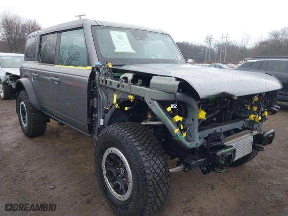 2023 Ford Bronco with VIN 1FMEE5DP4PLB54095, listed as a IAAI auction lot 41445801 with 12,170 mi miles. Bid and sale history available at carsss.com. Image 6.