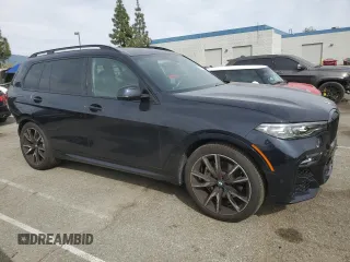 2022 BMW X7 xDrive40i with VIN 5UXCW2C00N9M54284, listed as a Copart auction lot 46675775 with 37,386 mi miles and Salvage Title. Bid and sale history available at carsss.com. Image 4.