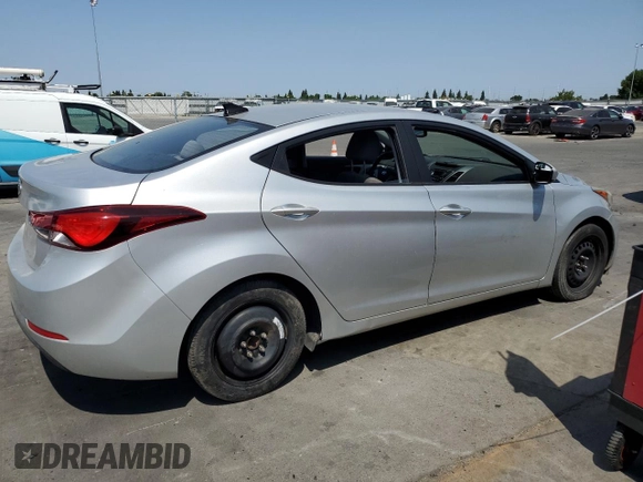 2016 Hyundai Elantra SE with VIN 5NPDH4AE8GH758998, listed as a Copart auction lot 60131145 with Not provided miles and Salvage title. Bid and sale history available at DreamBid. Image 3.