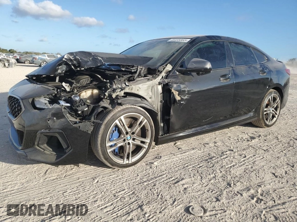 2020 BMW 2 Series M235i xDrive with VIN WBA13AL07L7F61773, listed as a Copart auction lot 45335865 with 54,299 mi miles and Salvage Title. Bid and sale history available at DreamBid. Image 1.