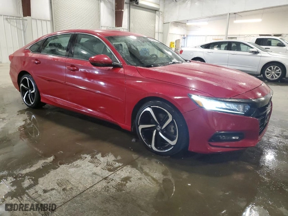 2018 Honda Accord Sedan Sport 1.5T with VIN 1HGCV1F32JA135550, listed as a Copart auction lot 45342375 with 63,652 mi miles and Salvage Title. Bid and sale history available at carsss.com. Image 4.