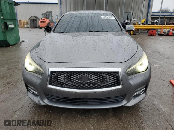 2015 Infiniti Q50 Premium with VIN JN1BV7AP0FM350554, listed as a Copart auction lot 45019465 with 95,069 mi miles and Salvage Title. Bid and sale history available at DreamBid. Image 5.
