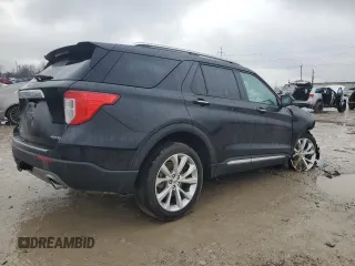 2022 Ford Explorer Platinum with VIN 1FM5K8HW9NNA06196, listed as a Copart auction lot 86145694 with Not Provided miles and Salvage Title. Bid and sale history available at carsss.com. Image 3.