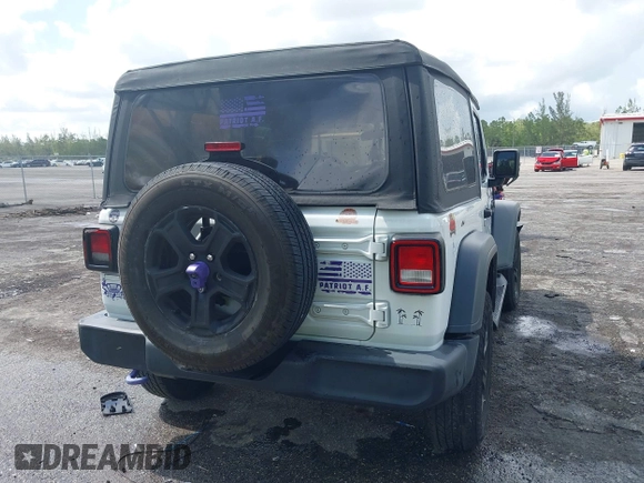 2018 Jeep Wrangler Sport with VIN 1C4GJXAGXJW151460, listed as a IAAI auction lot 42465411 with Not provided miles and . Bid and sale history available at DreamBid. Image 4.