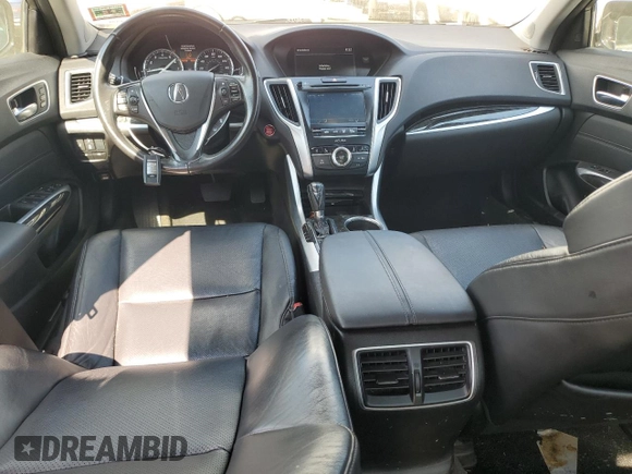 2018 Acura TLX Technology with VIN 19UUB1F50JA002526, listed as a Copart auction lot 65847825 with 57,767 mi miles and Salvage title. Bid and sale history available at DreamBid. Image 8.