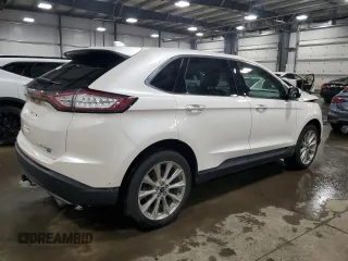 2017 Ford Edge Titanium with VIN 2FMPK4K84HBB56745, listed as a Copart auction lot 53343225 with 76,246 mi miles and Salvage Title. Bid and sale history available at carsss.com. Image 3.