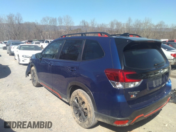 2024 Subaru Forester Sport with VIN JF2SKAGC5RH412374, listed as a IAAI auction lot 41764084 with 22,052 mi miles. Bid and sale history available at carsss.com. Image 3.