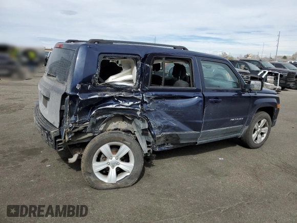 2013 Jeep Patriot Sport with VIN 1C4NJRBBXDD101003, listed as a Copart auction lot 50537555 with 130,940 mi miles and Salvage Title. Bid and sale history available at DreamBid. Image 3.