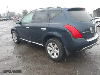 2007 Nissan Murano SL with VIN JN8AZ08W27W656232, listed as a IAAI auction lot 41467560 with 95,489 mi miles. Bid and sale history available at carsss.com. Image 3.