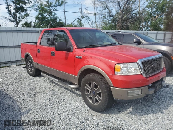 2004 Ford F-150 XLT with VIN 1FTPW12524KB99350, listed as a Copart auction lot 54055955 with 283,887 mi miles and Salvage Title. Bid and sale history available at carsss.com. Image 4.