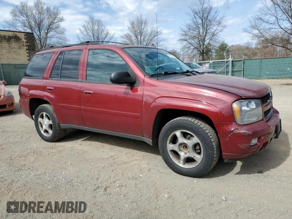 2009 Chevrolet TrailBlazer 1LT with VIN 1GNDS33S192111854, listed as a Copart auction lot 50090665 with 201,414 mi miles and Clean Title. Bid and sale history available at DreamBid. Image 4.