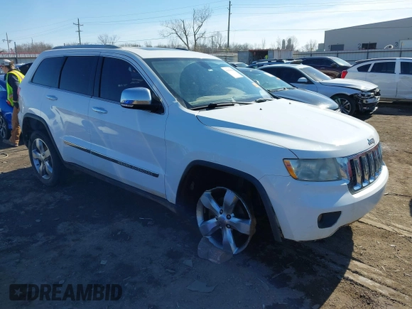 2013 Jeep Grand Cherokee Overland with VIN 1C4RJECT4DC526160, listed as a IAAI auction lot 41429164 with 115,311 mi miles. Bid and sale history available at carsss.com. Image 1.