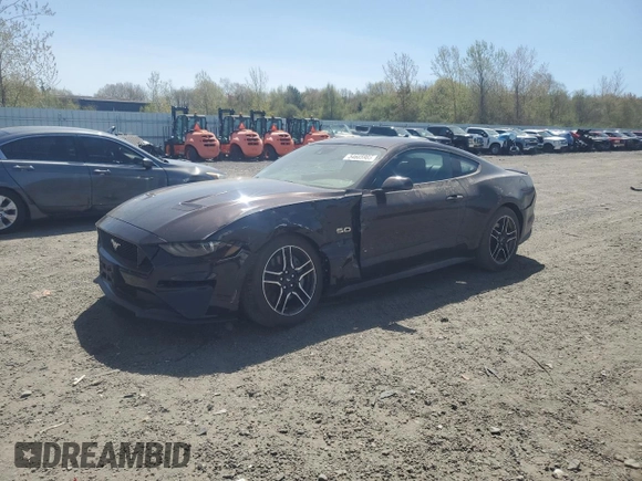 2022 Ford Mustang GT with VIN 1FA6P8CF8N5137837, listed as a Copart auction lot 54605985 with 3,270 mi miles and Salvage title. Bid and sale history available at DreamBid. Image 1.